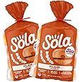 Sola Plain Bagels, Low Carb & Keto Friendly, 16g of Protein Per Bagel & 5g Net Carbs, Non-GMO, No Sugar Added, 12 oz, (4 Bagels Per Pack) (Pack of 2)