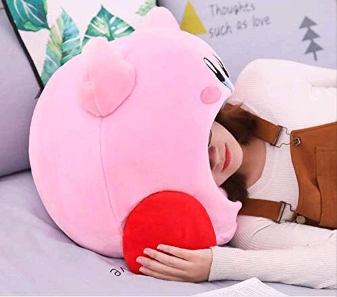XYDRXY Soft Filled Toy Soft Toys Plush Toy Plush Soft Sleep Pillow Cap Kawaii Anime Game Kirby Sleep Pillow Cushion Soft Pet House Doll Toys 50 cm