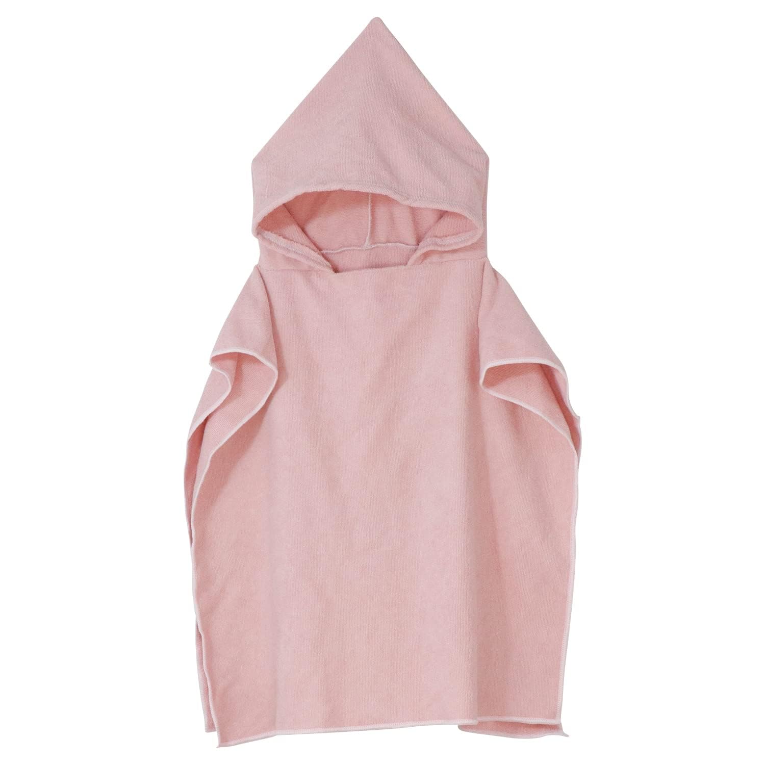 AOUTACC Kids Hooded Bath Towel, Age 3-7 Years Beach Towel Boys Girls Poncho Towel for Bath Beach Swimming Soft Bathrobe Fast Drying Towel-Pink