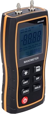 Garosa Digital Differential Manometer Pressure Gauge Meter HVAC ±103.42KPA 11 view 4