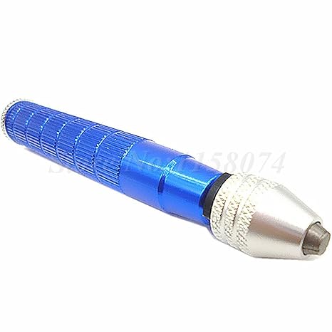 Generic Aluminium Alloy Hand Drill Jewelers Manual Hole Drilling Reamer Hand Twist Drill Clamping Clip 0.3 -3.0mm Micro Twist Drill Bit