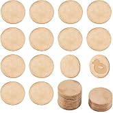 PH PandaHall 30pcs Brass Stamping Blanks, 25mm(1 Inch) Circle Metal Tags Golden Solid Blank Coins Jewelry Stamping Discs Round Blanks Tag Pendants for Earring Pendant Charm Jewelry Making, No Hole