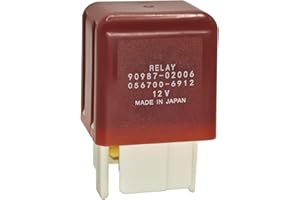 AZINGYSAIL 90987-02006 056700-6912 4 Pins 12V Headlight Relay Compatible with Tundra Tercel Tacoma Supra Solara Sienna Land Cruiser Highlander 4runner Camry ES300 GS300 GS400 GS430 LS300 LS400 LX450