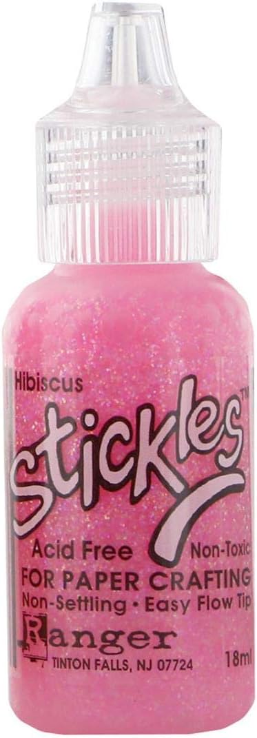 Ranger Stickles Glitter Glue .5oz Hibiscus