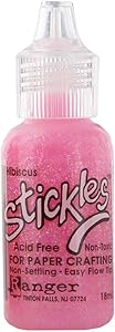 Ranger Stickles Glitter Glue .5oz Hibiscus