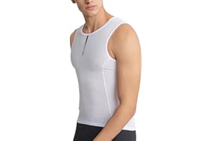 ARESFUEL Cycling Base Layer Men Light-Weight Anti-Sweat Sleeves Cycling Jersey Bike Vest