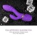 Utimi 10-mode Rabbit Vibrator G-spot Stimulator USB Rechargeable Vibrators with 2 Motors