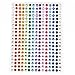300pcs/sheet bling 5mm multicolor Rhinestone Gem self adhesive sticker for Art projects Scrapbooks Stick-on jewels