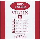 Super Sensitive Red Label Violin D String 3/4 Medium