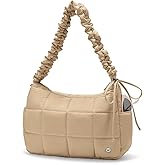 WESTBRONCO Medium Puffer Crossbody Bags for Women Nylon Shoulder Bag Quilted Hobo Bag Women's Handbags with Adjustable Strap