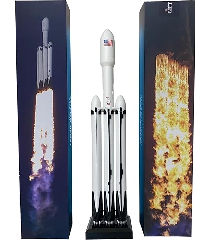 Amazon.com: wltk Space X Falcon 9 + Dragon 1/233 Diecast Rocket