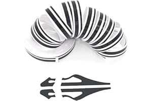 ZATOOTO Pinstripe Tape for Cars - DIY Vinyl Black Pin Striping Decals, 385×0.47 inches Auto Waterproof Pin Stripe Tape Emblems Trim, Universal for Automotive Musical Instrument Home Door etc