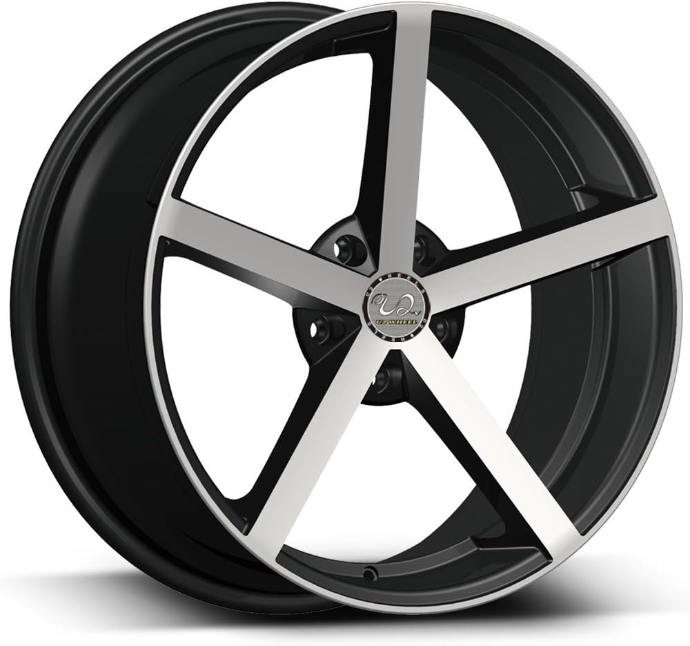 Amazon.com: 24" Inch U2 U2-33 Black Machine Wheels Rims Only | Set of 4