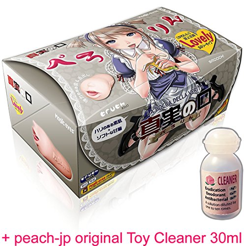MAGIC EYES LA BOCCA DE LA VERITA Perorin Deep Throught Vacuum Blowjob Onahole/Japanese Masturator & peach-jp original Toy Cleaner 30ml