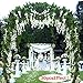 Flower Garland Artificial Wisteria Garland Wisteria Vine 5pcs 7.2ft/Piece Wisteria Artificial Flowers Garland Fake Wisteria Garland Greenery for Wedding Arches Decor (White)