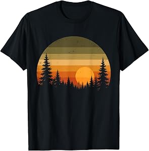 Forest Trees Wildlife Outdoors Nature Women Men Vintage T-Shirt