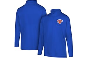 Ultra Game Men's NBA Official Super Soft Quarter Zip Long Sleeve T-Shirt
