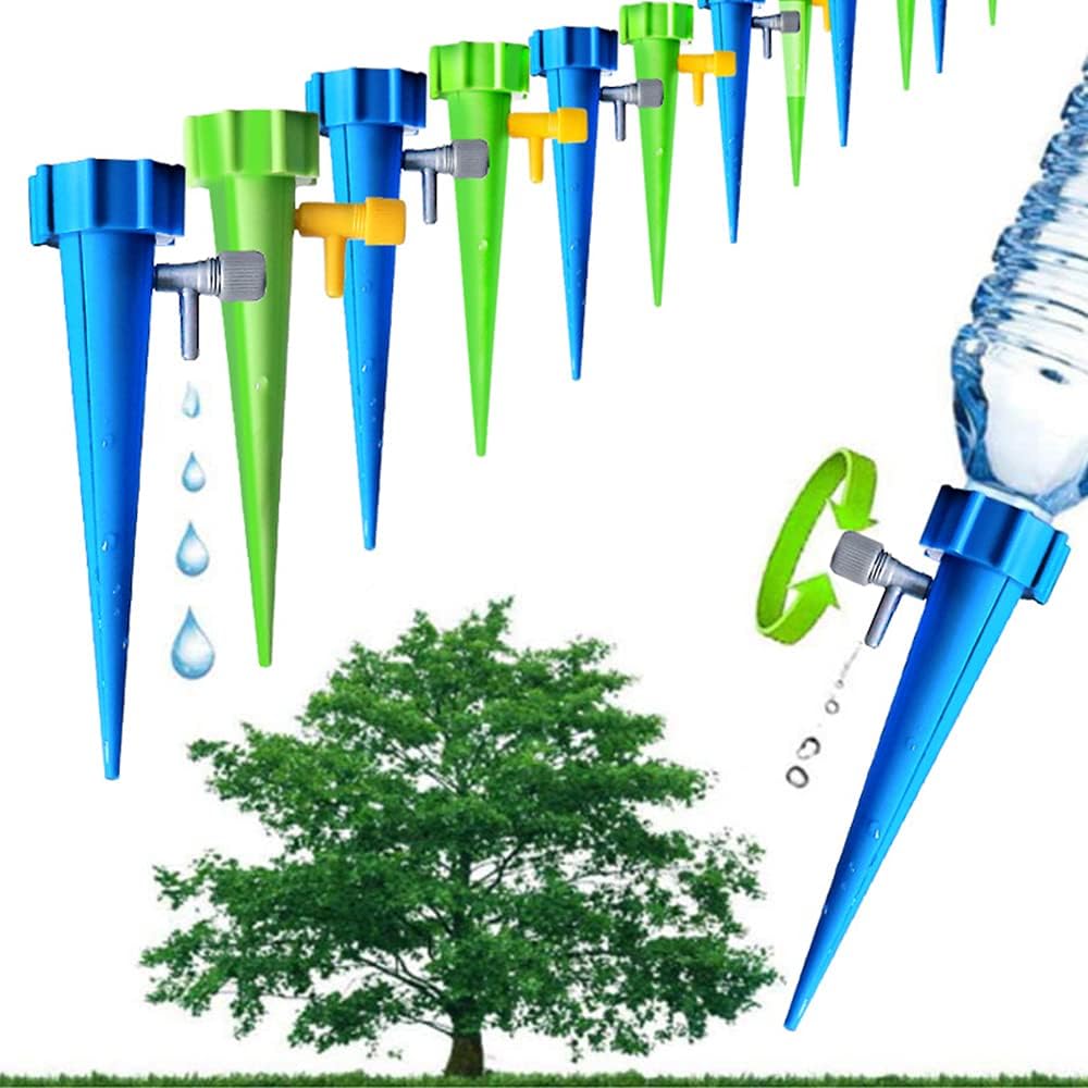 CYW Plant Self Water Spike Dropper with 12Packs,Water Drip Irrigation System for Home, Garden Plants Indoor or Outdoor