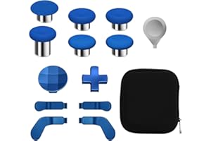 SANGDER 13 in 1 Metal Thumbsticks for Xbox One Elite Series 2, Elite Series 2 Core Controller Parts,Replacement Magnetic Buttons kit Includes 6 Swap Magnetic Joysticks, 4 Paddles, 2 D-Pads, 1 Adjustment Tool