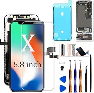 Fixerman for iPhone X OLED [NOT LCD] Screen Replacement 5.8 inch, 3D Touch Display Digitizer Assembly with Repair Tools, Compatible with Model A1865, A1901, A1902