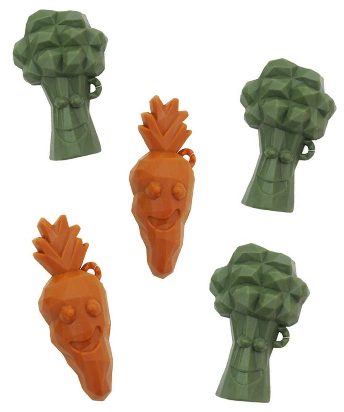 DAILY EATS 5 X GLUTEN GRAIN FREE VEGGIE TREATS BROCCOLI CARROT DOG PUPPY VEGAN LOW FAT TREATS 52G