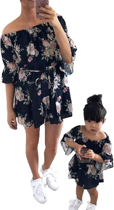 mother daughter matching summer dresses