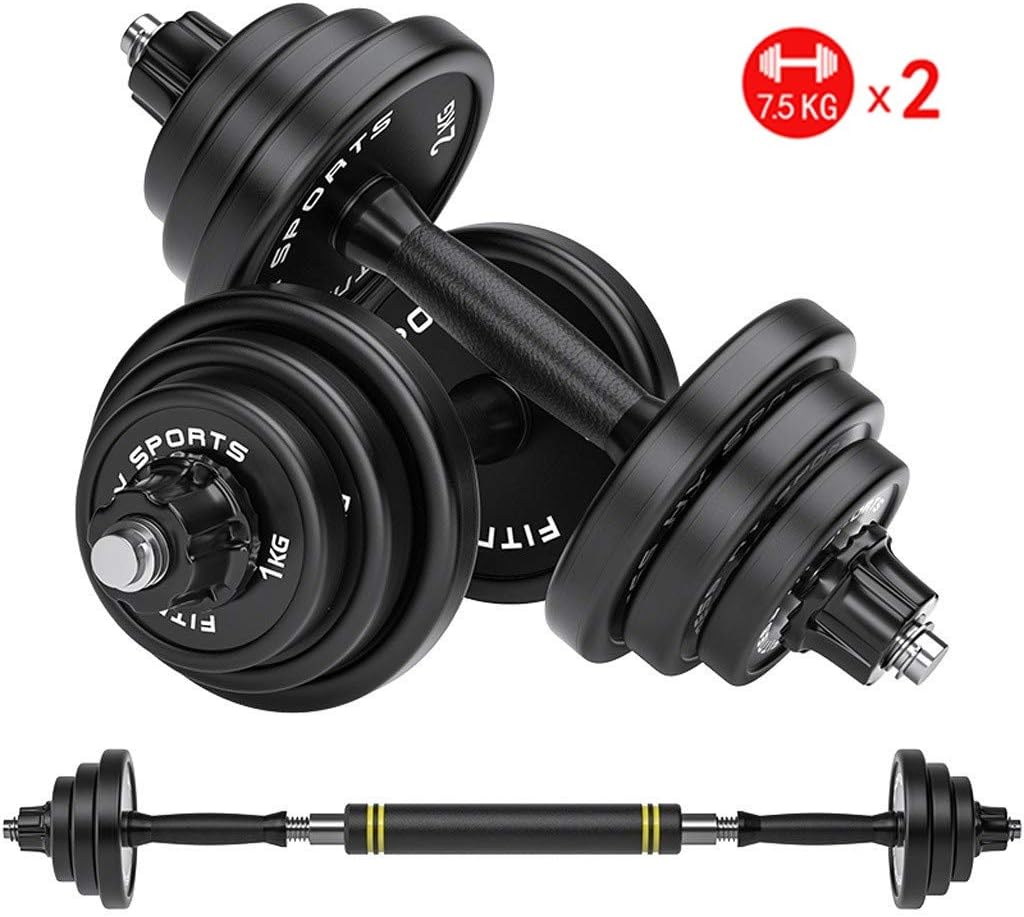 Dumbbells Set Large Dumbbells Barbell Adjustable PU Wrapping Adhesive Handles Strength Weight Iron 20Kg 30GK Body Building,Gym Training Work Out