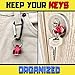 The MountainRiver Co Quick Release Magnetic Keychain | Detachable Key Chain Holder with Strong 7.7 LB Magnet | Pull Apart Key Chain (Blue)