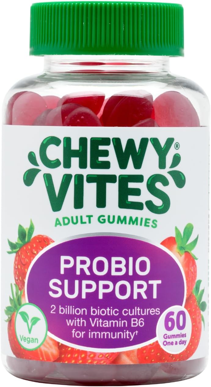 Chewy Vites ProBio Support 60 Gummies 2B Cultures Vegan Immunity
