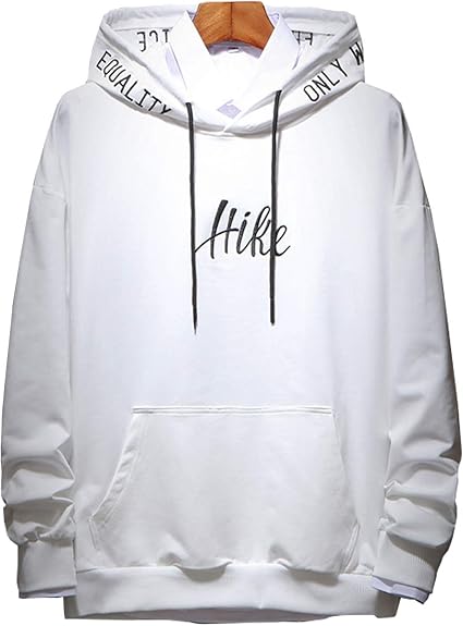 Amazon Jinsx メンズ トレーナー パーカー 綿 長袖 フード付き プルオーバーパーカー スウェット パーカー ゆったり 防風保温秋 冬 春 選べる3色 White M トレーナー パーカー 通販
