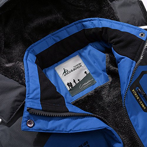 image for MAGCOMSEN Mountain Jackets for Men Fleece Climbing Snow Ski Jacket Win