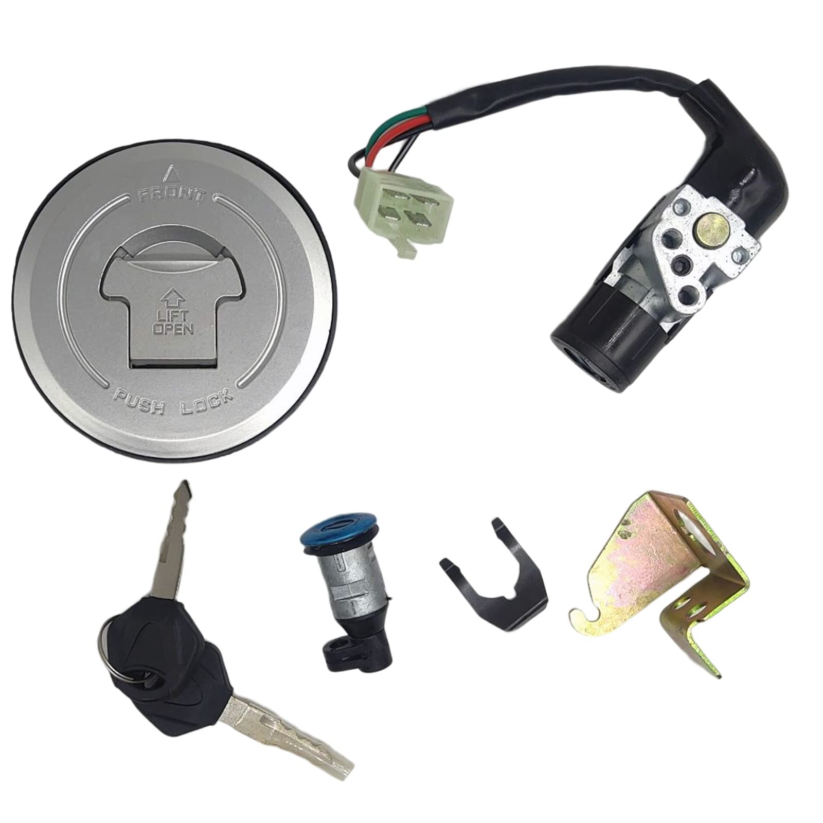Photo 1 of XDF Ignition Switch Gas Fuel Tank Cap Cover Seat Lock Key Compatible For Honda Grom 125 AC MSX125 Motrac M2 M3 Skyteam M3 2014-2015, 35010-K26-910