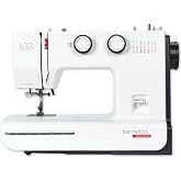 Bernette B33 Swiss-Designed Mechanical Sewing Machine | 15 Stitches, Semi‑Automatic Needle Threader, 5 mm Stitch Width, 2‑Step Presser Foot Lift, Manual Thread Cutter