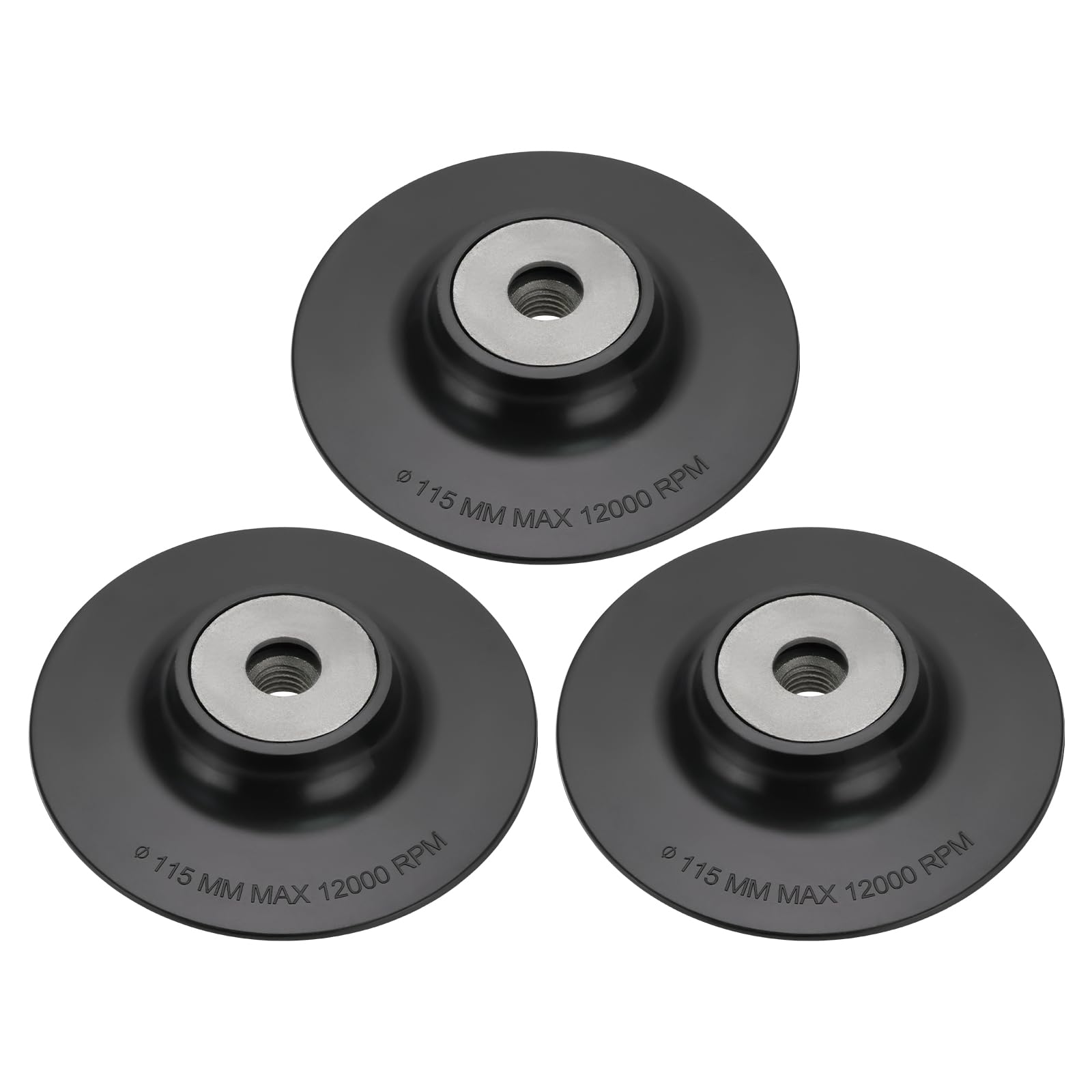 SG Store 3pcs Plastic Angle Grinder Backing Pad 115mm Diameter Backing Pad Compatible with M14 Internal Thread Disc Sander Angle Grinder