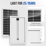 ECO-WORTHY 100W 12V Monocrystalline Solar Panel Module for Battery Charging view 8