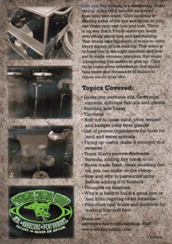 DVD - Clint Locklear and Predator Control Group - Lure & Bait Making Tips, Tricks and Methods