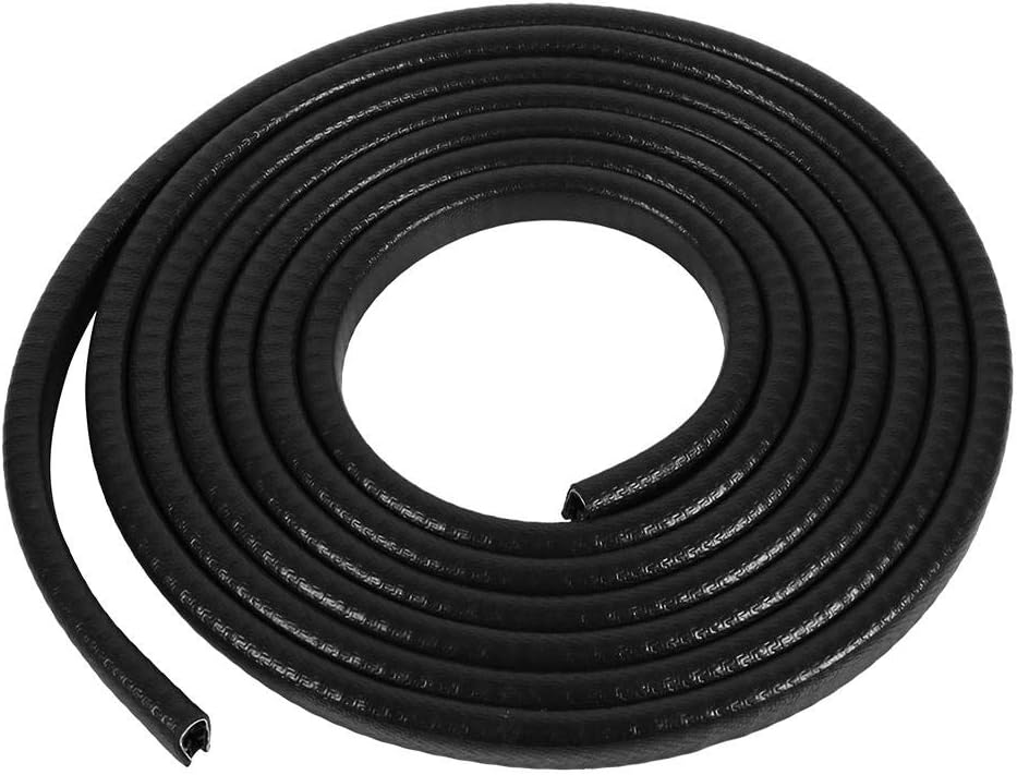 Garniture de moulage de porte de voiture garniture de moulage de garde de bord de porte de voiture en caoutchouc 300cm Clips int/&eacute;rieurs Metel Seal Strip 13 x 8mm