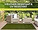 Imozel Premium Outdoor Artificial Lawn and Turf Grass 7.5'x10' - Decorative Synthetic Astroturf Grass Mats - Realistic Looking and Feeling, Weatherproof - for Landscaping, Homes, Businesses, Dogs
