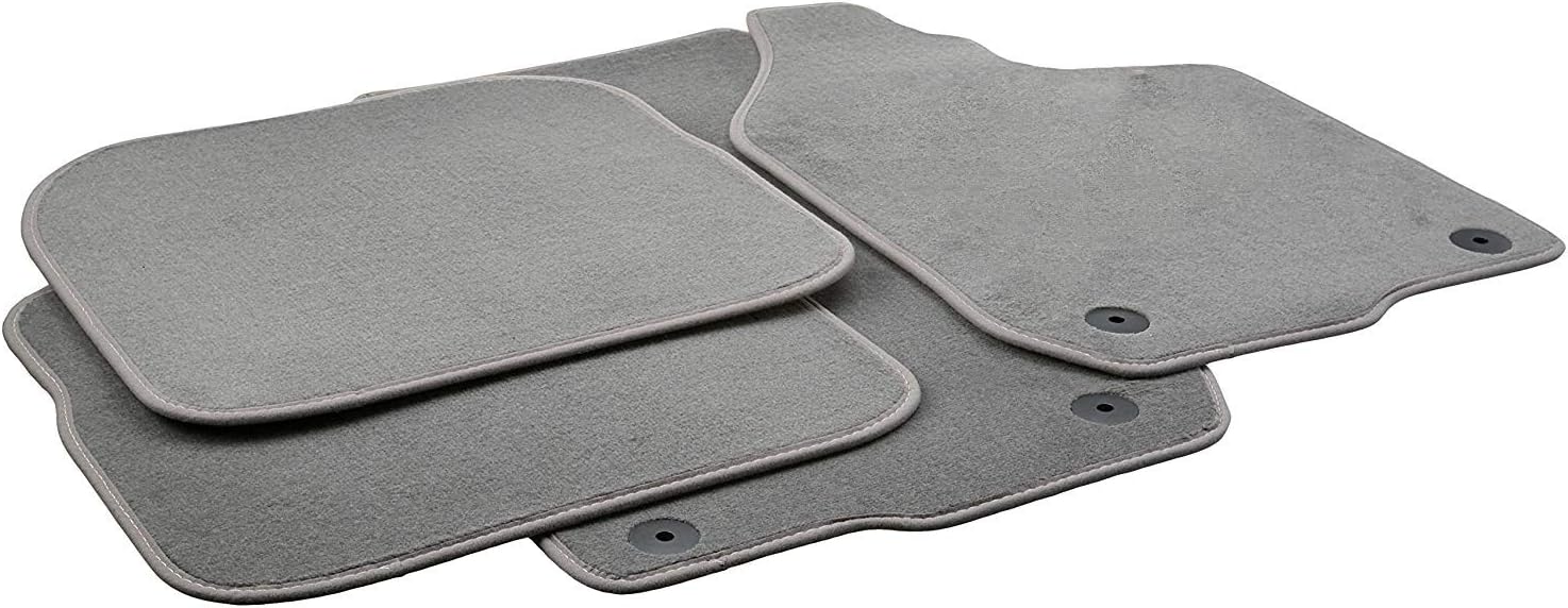 Tailored Car Boot Mat Fits Mercedes E Class Estate (2002-2009) Premium Quality In Light Grey With Black/Orange Twist Trim