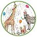 Party Animals Party Supply Pack: Zoo Animal Party Themed Bundle Includes Plates and Napkins for 16 Guests