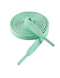 VSUDO 63" Flat Mint Green Shoe Laces for