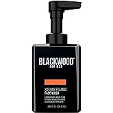 Blackwood For Men X-Punge Foaming Face Wash - Acne Facial Cleanser For Oily to Normal Skin - Deep Cleanse for Exfoliation - Natural Vegan Formula - Paraben Free, Sulfate Free, & Cruelty Free (4.55 oz)