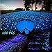 150 Pcs Glow in The Dark Pebbles for Walkways Garden Decorative Glow Stones Rocks for Indoor and Outdoor Decor