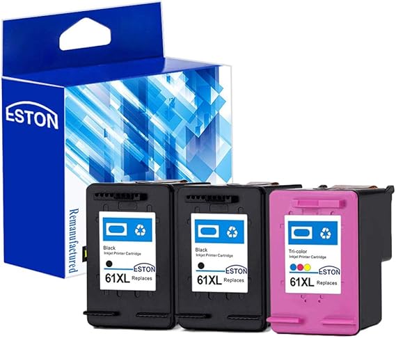 Amazon.com: ESTON Re-Manufactured Ink Cartridge Replacement for HP 61XL 61 XL Ink for Envy 4500 