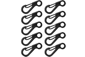10Pcs Small Carabiner Clip Aluminum Alloy Keychain Carabiner Clasp Spring Snapping Keyring Hook Backpacks Attachments Hook Sp