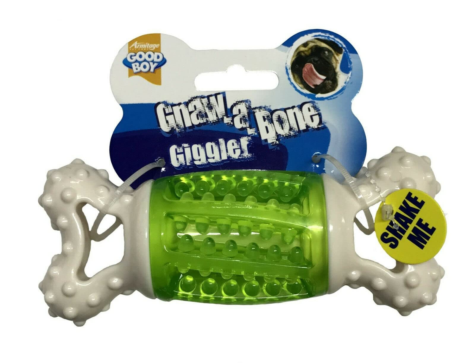 Good Boy Gnaw A Bone Giggler Sound Tough Dog Chew Nylon Teething Chew Toy