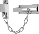 XFORT Polished Chrome Locking Door Chain with External Key Unlocking Mechanism view 4