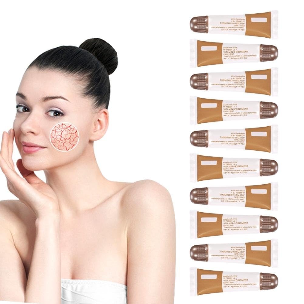 10Pcs/Set Tattoo Healing Cream,Professional Vitamin A Vitamin D Ointment Permanent Makeup Tattoo Repairing Aftercare Anti Scar Cream