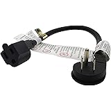 FIRMERST 1875W Flat Plug Extension Cord 1 Foot, 15A 14 AWG Black