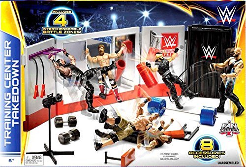 WWE Wrestling Fan Central Playset Training Center Takedown